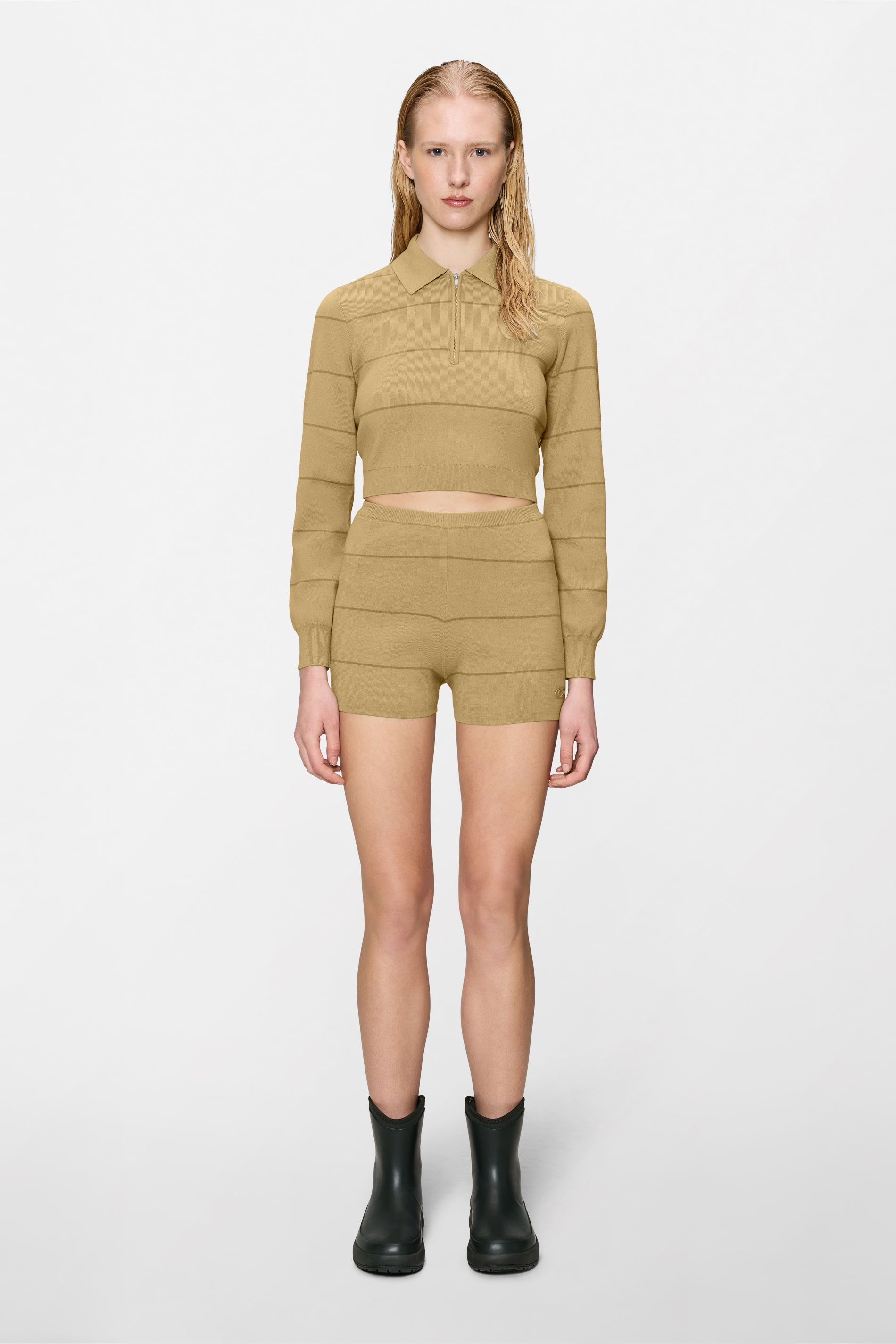 Bermudas de Malha Listradas